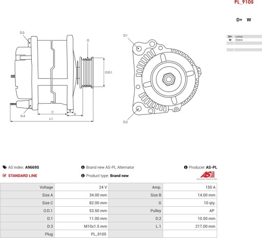 AS-PL A9669S Dynamo