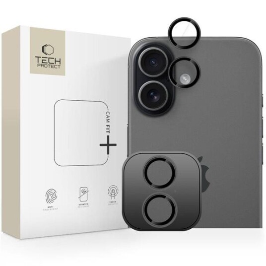Tech-Protect iPhone 17 Camring Fit+ Kameralinsebeskyttelse Svart