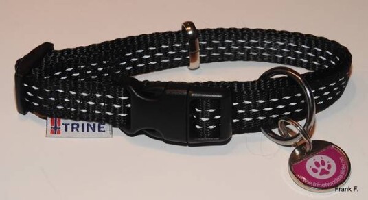 Trygg Halsbånd Sort XS