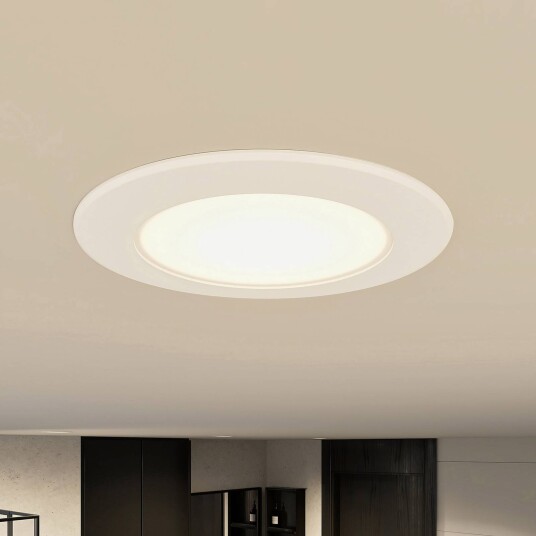 Prios LED innbyggingslampe Rida sett med 3 stk hvit 12 cm CCT IP44