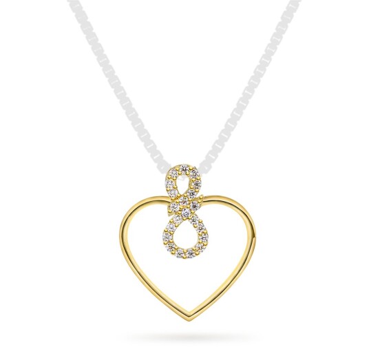 Pan Jewelry Anheng i 585 gult gull med zirkoina Pan Jewelry Anheng i 585 gult gull med zirkoina