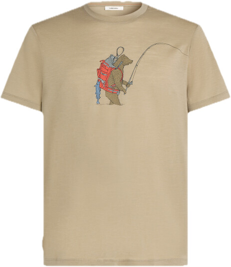 Icebreaker M Mer 150 Tech Lite Ss Tee Bear Catch Dk Loden M