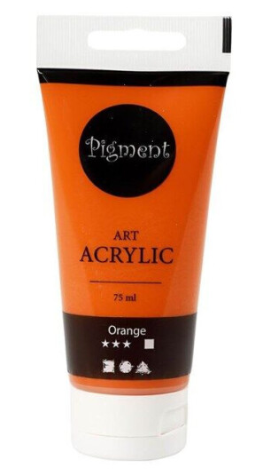 Creativ Company Pigment Art Acrylic Paint Orange 75ml