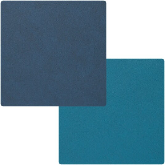 Lind Dna Square S Bordbrikke 28x28cm Petrol/Midnight Blue