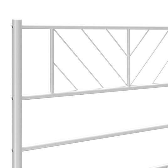 Sengegavl i metall hvit 75 cm 8721012190337