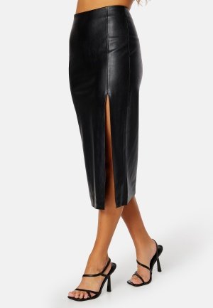 ONLY Hanna Faux Leather Skirt Black M