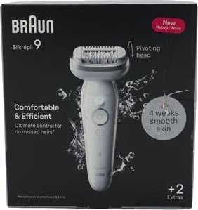 Braun Silk-Épil 9 9-011 Silver Vit 40 Pincetter Microgrip Tyskland 0,5 Mm Batteri Braun Silk-Épil 9 9-011 Silver Vit 40 Pincetter Microgrip Tyskland 0,5 Mm Batteri