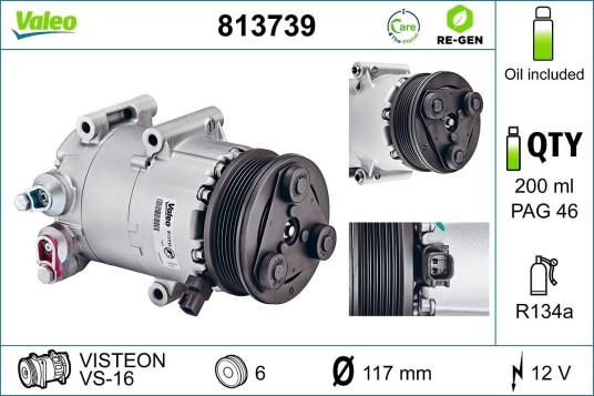 VALEO 813739 AC-kompressor