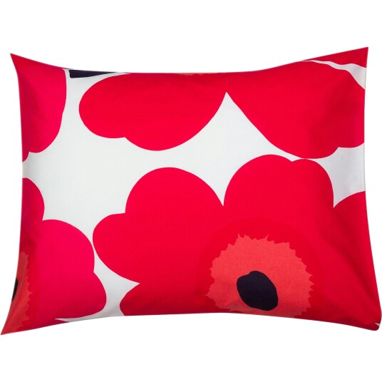 Marimekko Unikko Putevar 50x60 cm Rød / Hvit Marimekko Unikko Putevar 50x60 cm Rød / Hvit