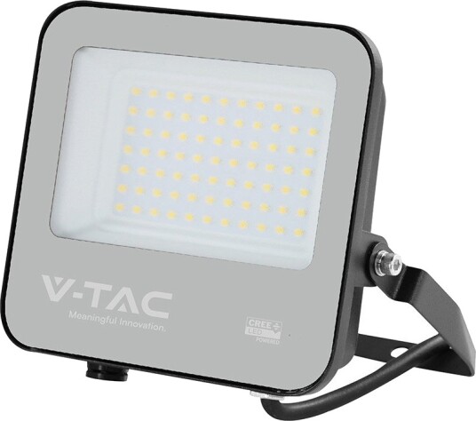 V Tac 50W Led Flomlys Svart 6500K Cree Led Chip