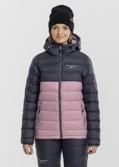 Swedemount Östersund Down Jacket 2.0 W Charcoal/Dusty Rose 46 Vinterjakker