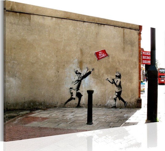 Bilde No Ball Games Banksy 60x40 Artgeist sp. z o. o.