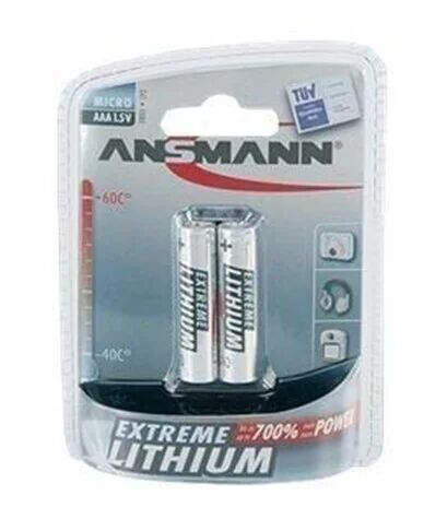 Ansmann Lithium AAA 1,5v 2pk Ansmann Lithium AAA 1,5v 2pk