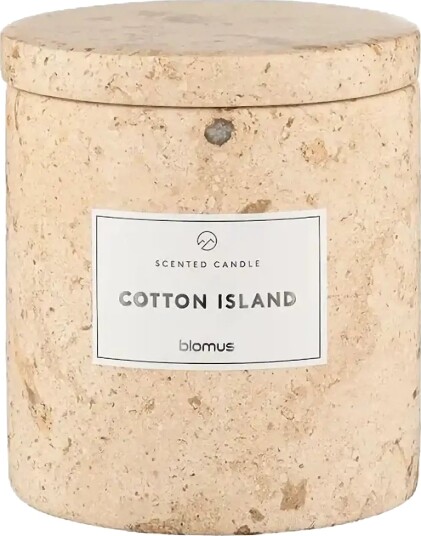 Blomus Scented Travertine Candle 9 Cm Ø 8 Cm Frabli Travertine Beige ONE SIZE Blomus Scented Travertine Candle 9 Cm Ø 8 Cm Frabli Travertine Beige ONE SIZE