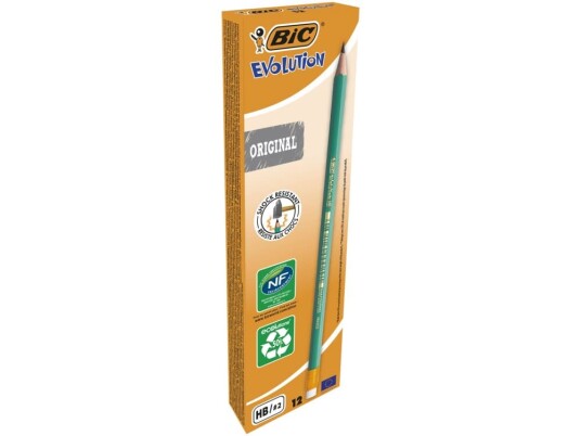 Blyant BIC Ecolutions 655 HB - (æske á 12 stk.) Blyant BIC Ecolutions 655 HB - (æske á 12 stk.)