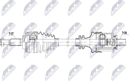 Nty Drivaksel NTY NPW RE 208