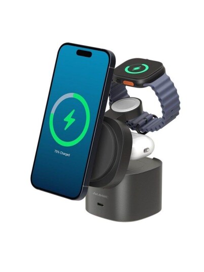 Powerpod 4In1 Qi2 Wireless | Charging Stand Black