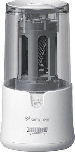 Tenwin 8038 2 Elektrisk Blyantspisser Med 12v Adapter Hvit