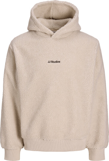 Jack & Jones Jjsoho Teddy Sweat Hood Cream XS