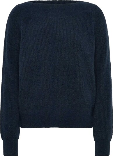 Rosemunde Rwtinker Wool Blend Ls Boatneck Pullover   DARK NAVY MELANGE   M