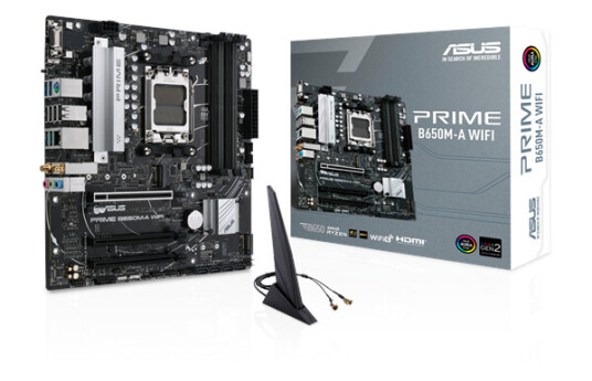 ASUS PRIME B650M-A Micro-ATX Hovedkort med Wi-Fi 6 og DDR5 ASUS PRIME B650M-A Micro-ATX Hovedkort med Wi-Fi 6 og DDR5
