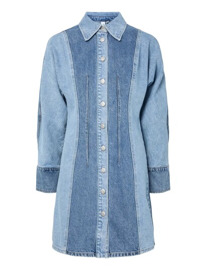 YAS Yasfaro Ls Denim Dress Blue 40