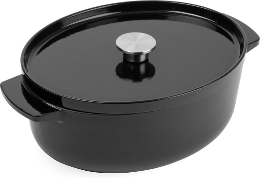 Kitchenaid Støpejernsgryte oval 30 cm/5,6 liter onyx black Kitchenaid Støpejernsgryte oval 30 cm/5,6 liter onyx black