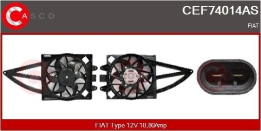 CASCO CEF74014AS Kjølevite radiator