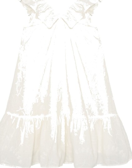 Minymo Dress Ss W. Lining White 116