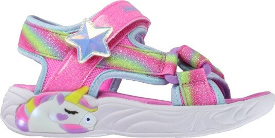 Skechers Sandaler m. Lys Unicorn Drømmer Rosa/Multi Skechers 34 Sandals