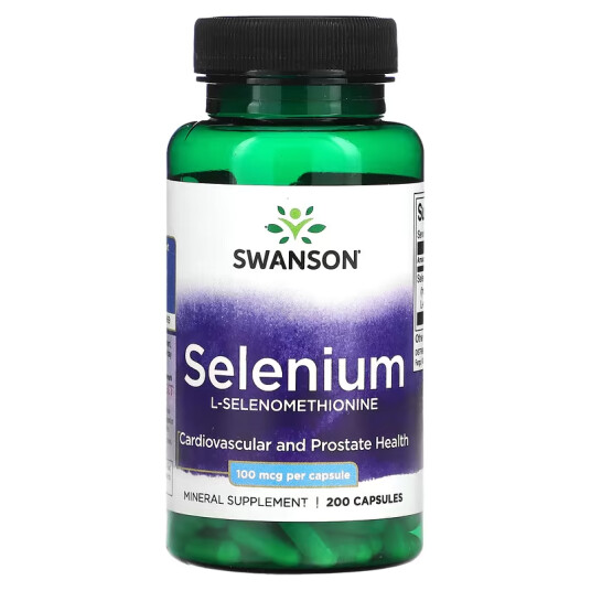 SELENIUM 100MCG 200 kaps L-SELENOMETHIONINE SWANSON