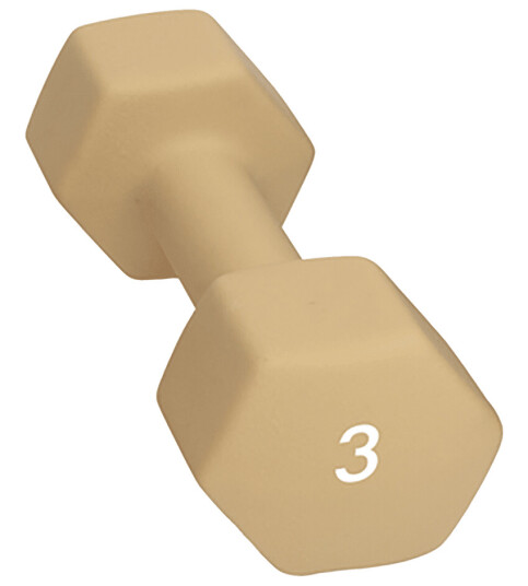 Abilica Dumbbell 3 Kg, dumbbell Beige Abilica Dumbbell 3 Kg, dumbbell Beige