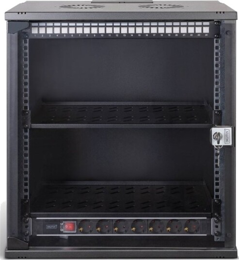 Digitus Soho Pro Series Skap 540X400 Mm (Wxd) Veggmonterbar Ral 9005 Svart 12U 19"