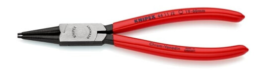 Knipex 44 11 J2 Låseringtang 180 mm Kromvanadiumstål Rød Håndverktøy