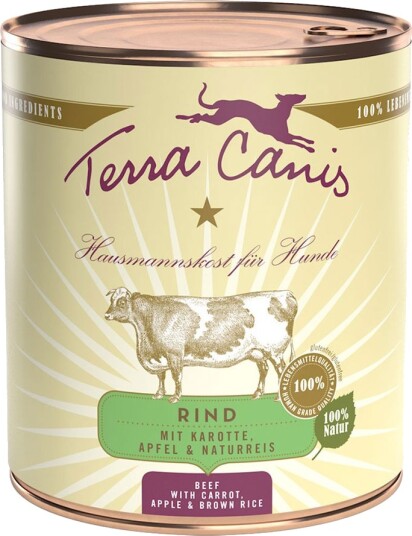 Terra Canis Våtfôr Blandet Pakke Kanin & Storfekjøtt 12 X 800 G