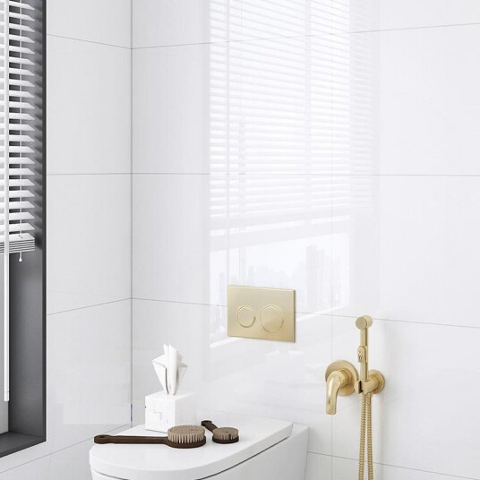 Ltg White Glossy Rectified 30x60 9.5mm