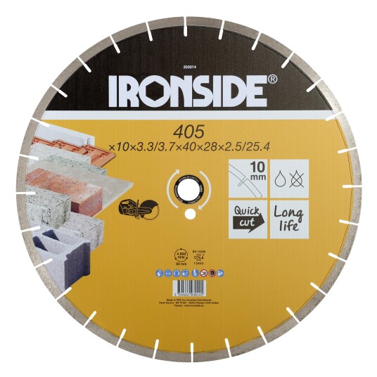 Ironside 203014 Diamantkappeskive 405 mm Maskintilbehør & forbruk