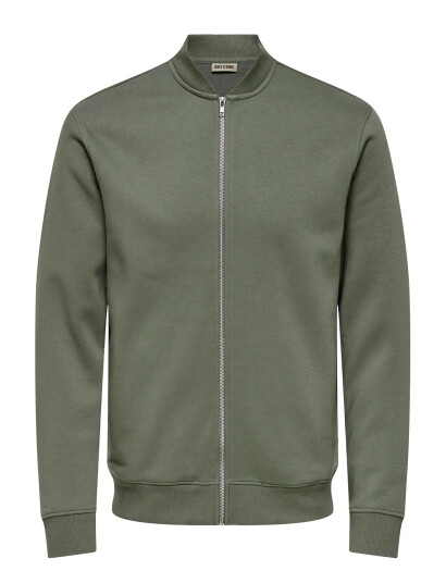 ONLY & SONS Onsceres Reg Zip Bomber Jck Noos - Khaki green - XS