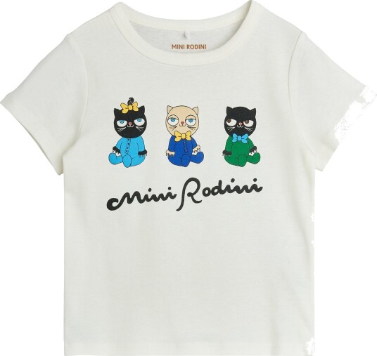 Mini Rodini Minibabies Sp Ss Tee   White   92/98