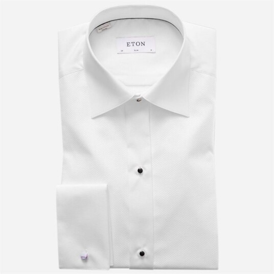 Eton Slim Fit Tuxedo Shirt - White Eton Slim Fit Tuxedo Shirt - White