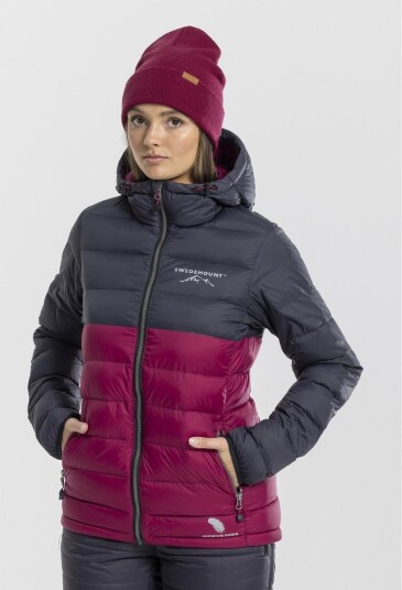 Swedemount Östersund Down Jacket 2.0 W Charcoal/Plum 42 Vinterjakker