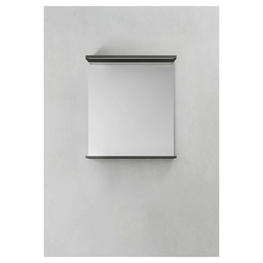 Hafa Store 600 Speil m/LED-lys 60x70x11 cm Antrasitt