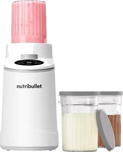 Nutribullet Chill Iskremmaskin med 5 innstillinger og 3 beger 500 ml NBD0503W hvit