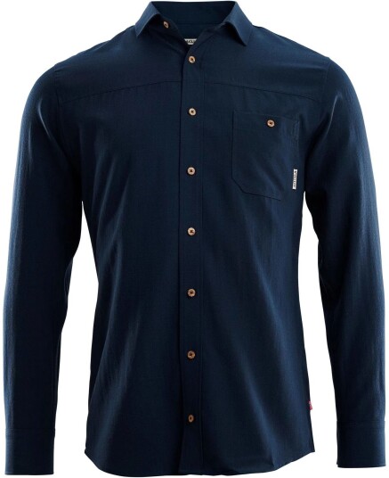 Aclima LeisureWool Woven Wool Shirt Man Navy Blazer L, Navy Blazer Aclima LeisureWool Woven Wool Shirt Man Navy Blazer L, Navy Blazer