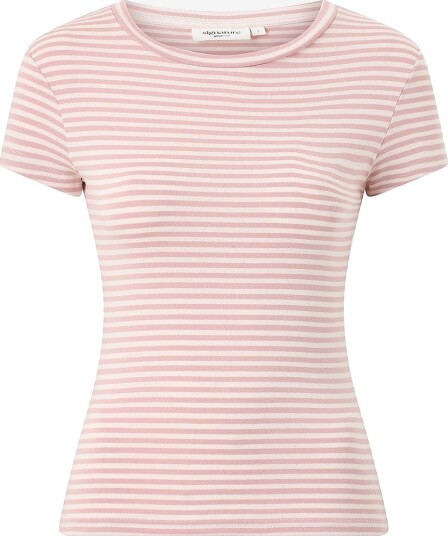 Gina Tricot T skjorte Perfect Tight Tee Rosa