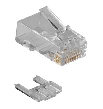 Act Rj45 (8P/8C) Cat6 Modulaire Connector For Round Cable With Solid Or Stranded Conductors. Suitable For: Solid And Stranded Cable Rj45 Plug Cat6 Unshielded (Td168m)