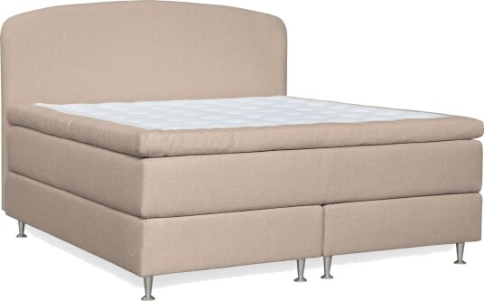Oslo Lyx Sengpakke Kontinentalseng 180x200 cm Curved Sengegavl Beige