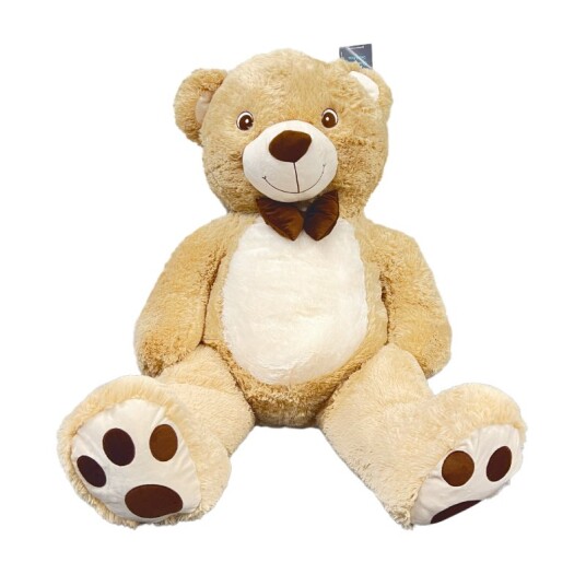 Plysjbamse 130cm Lys Bjørn