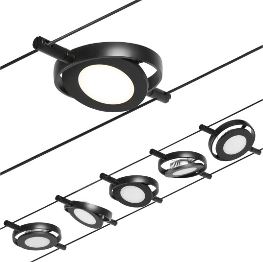 Taklampe Paulmann Wire RoundMac Svart Entré Metall Moderne 16 Svart