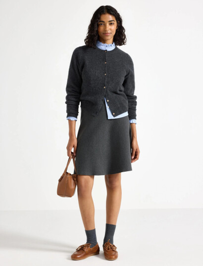 Lindex Skirt Dagmar Melange - Grey - S Lindex Skirt Dagmar Melange - Grey - S